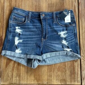 Hollister High Rise 3" Jean Shorts Size 11